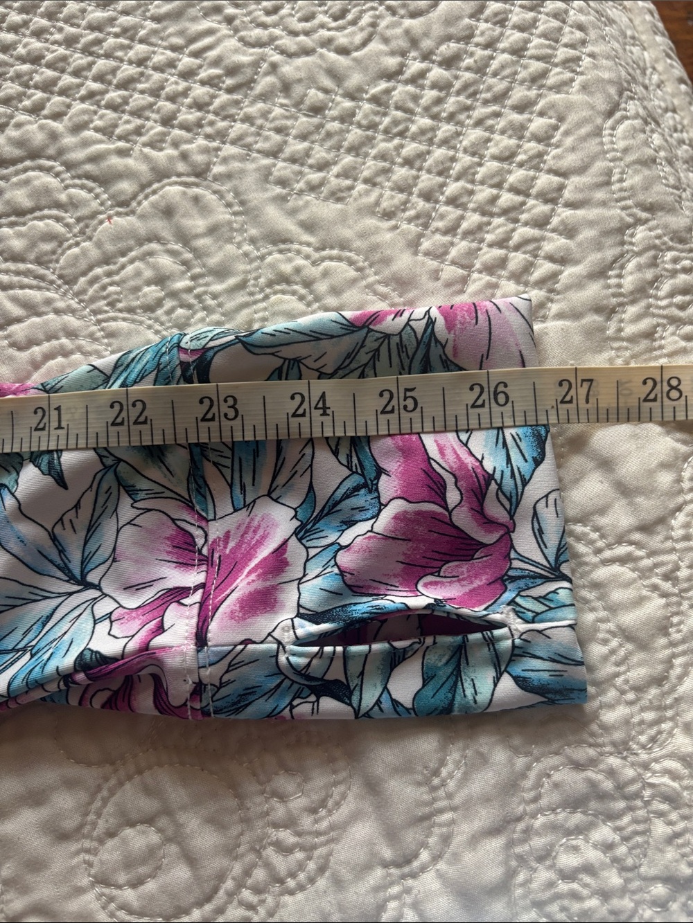 Tommy Bahama Active Floral Zip-Up Top and Ruffle Skirt Set - Pink & Teal Bloom - Picture 11 of 13